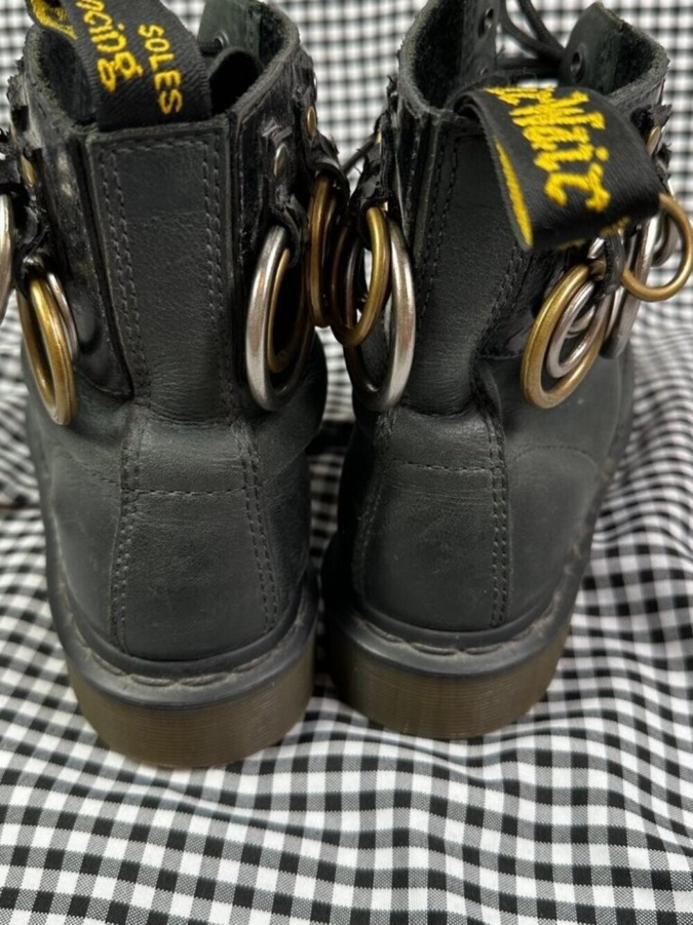 Dr. Martens x Felder Felder 1460 Pascal Black Ring Pierced Boots Women’s US 8 - Picture 3 of 7